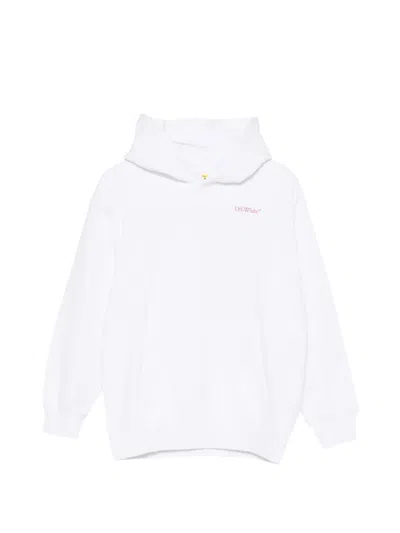 Off-white Logo-print Hoodie In White