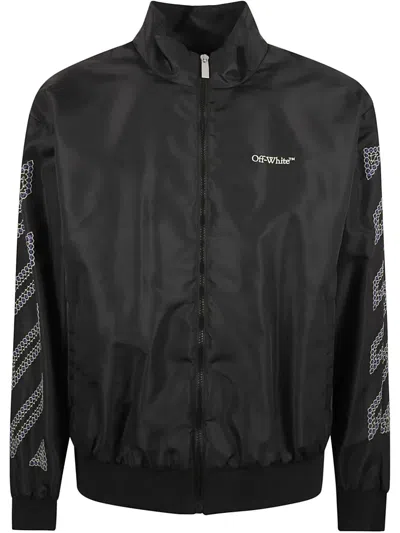 Off-white Logo-print Jacket In Black