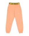 Off-white Logo-print Jersey Trousers In Pink