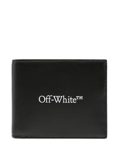 Off-white Logo-print Leather Wallet In Multicolor