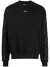 Off-white Regular Fit Jersey With Distinctive Logo And Textured Detailing In Black