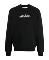 Off-white Black Painted Arrows-print Sweatshirt In Black
