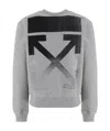 Off-white Logo-print Long-sleeve Sweatshirt In Gray