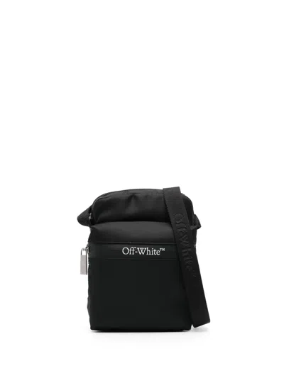 Off-white Logo-print Messenger Bag In Black