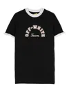 Off-white Logo-print Organic Cotton Dress In Black