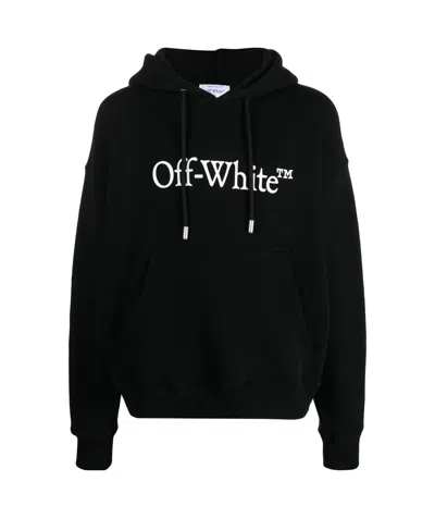 OFF-WHITE OFF-WHITE BIG BOOKISH SKATE DRAWSTRING HOODIE