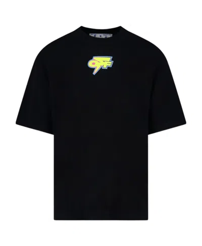 Off-white Logo-print Oversized T-shirt In Black