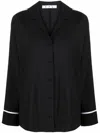 Off-white Logo-print Pajama Shirt In Black