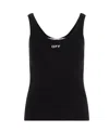 Off-white Off White™ Black Tank Top With Logo In Black