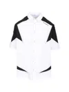 Off-white Race Logo Panel Shirt In White