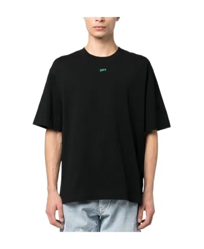 Off-white Logo-print Short-sleeve T-shirt In Black