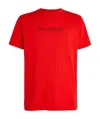 Off-white Logo-print Short-sleeve T-shirt In Red