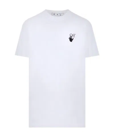 Off-white Logo-print Short-sleeve T-shirt In White