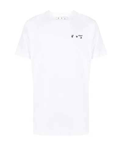Off-white Logo-print Short-sleeve T-shirt In White