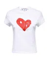 Off-white Logo-print Short-sleeve T-shirt In White