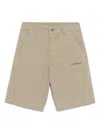 Off-white Logo-print Shorts In 绿色