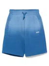 Off-white Logo-print Shorts In 蓝色