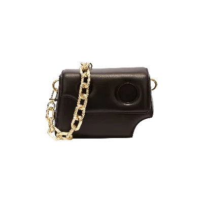 Pre-owned Off-white Logo Print Shoulder Bag 'black'