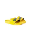 Off-white Logo-print Slides In Yellow
