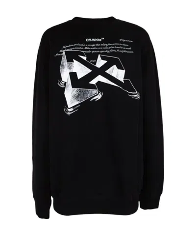 Off-white Logo Print Sweatshirt In Black