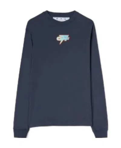 OFF-WHITE LOGO-PRINT SWEATSHIRT