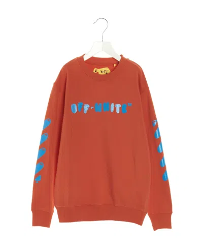 Off-white Logo-print Sweatshirt In Brown