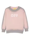 Off-white Logo-print Sweatshirt In Pink