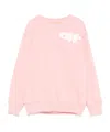 Off-white Logo-print Sweatshirt In Pink