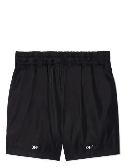 Off-white Boxer Swimsuit In Black