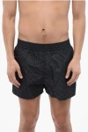 Off-white Swimming Trunks With All-over Logo