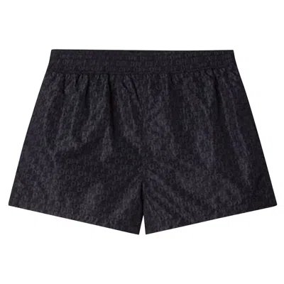 Pre-owned Off-white Logo Print Swimshorts 'black' | Men's Size Xl