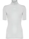 Off-white Logo-print T-shirt In Artic Ice White