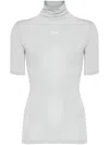 Off-white Logo-print T-shirt In Artic Ice White
