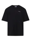 Off-white Graphic Print Short Sleeve Crew Neck T-shirt In Black