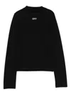 Off-white Logo-print T-shirt In Black
