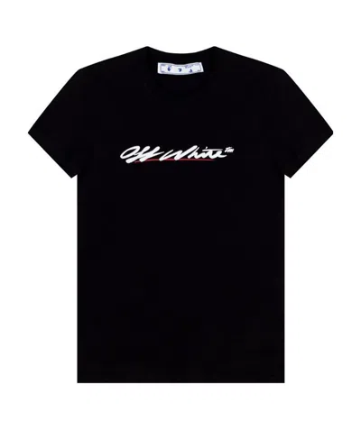 Off-white Logo-print T-shirt In Black