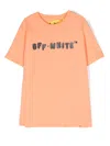 Off-white Logo-print T-shirt In Orange