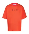 Off-white Logo-print T-shirt In Orange