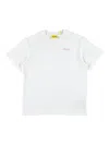 Off-white Kids White Cotton T-shirt With Pink Arrow Logo In White