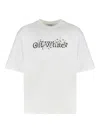 Off-white Bookish Flower Skate T-shirt In White