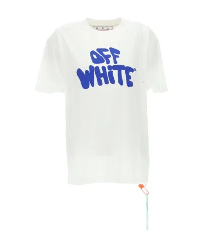 Off-white Logo Print T-shirt In White