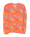 Off-white Logo-print Tie-dye Sweatshirt In Orange