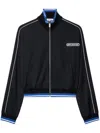 Off-white 90s Logo Crop Track Jacket In Black
