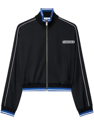 Off-white 90's Logo Crop Track Jacket In 黑色