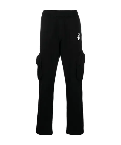 Off-white Logo-print Track Pants In Black