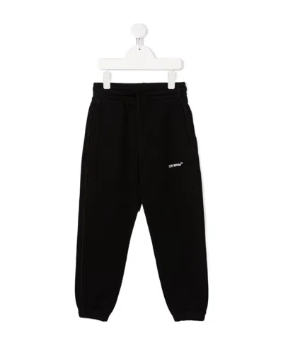 Off-white Logo-print Track Pants In Black