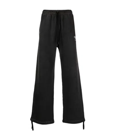 Off-white Logo-print Track Pants In Black