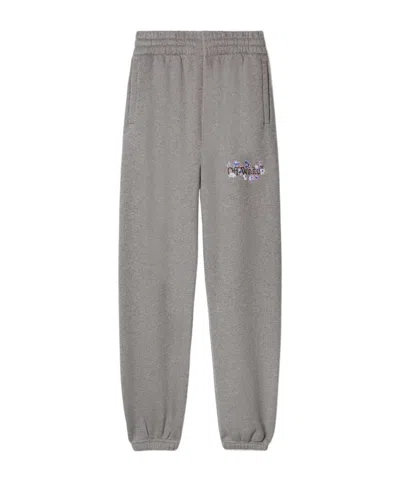 OFF-WHITE OFF-WHITE LOGO PRINTED MID-RISE PANTS