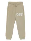 Off-white Logo-print Track Pants In Gray