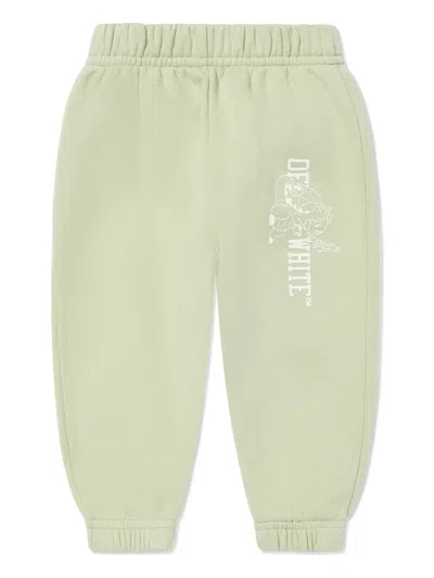 Off-white Babies' Logo-print Track Pants In Green